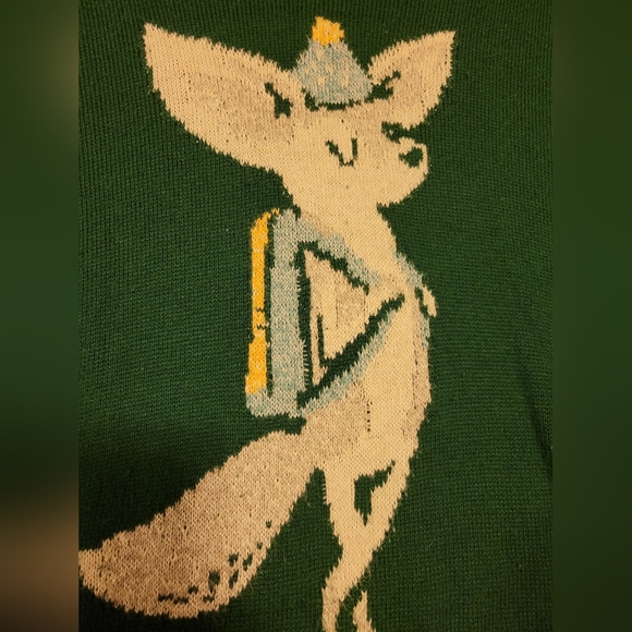 Green fox sweater - Picture 2 of 3